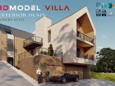villa 106  Low-poly 3D model