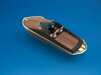 motor boat yacht 3D model