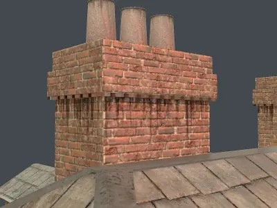 Low Poly House 01 Low-poly 3D model