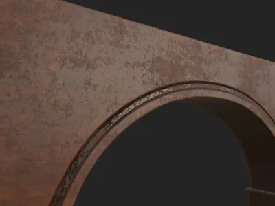Arc Frame Low-poly 3D model
