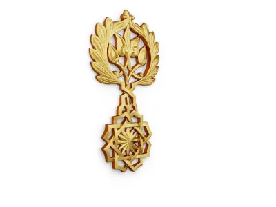Classic carved decor ornament 473 3D model