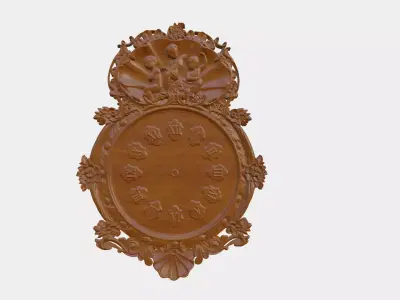 Wooden Clock Decor 3D print model order