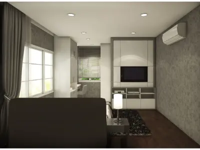 bedroom 6 asian design 3D model