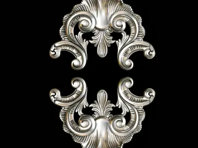Classic carved 098 3D model