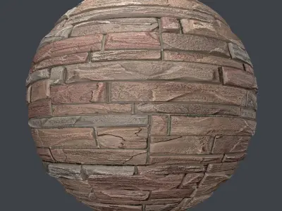 Decorative stone wall 8 colors set Texture