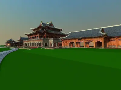 Chinese house 3D model