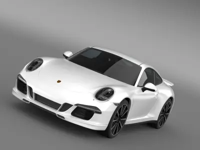 Porsche 911 Carrera 4s Aerokit Cup 3D model