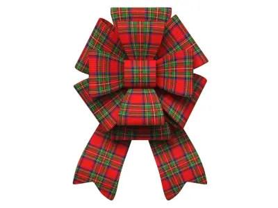 Christmas Bow Ribbon 37 Low-poly 3D model