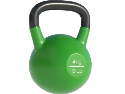 Kettle Bells 3 Colors Low-poly 3D model