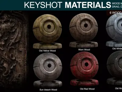 Wood Materials 2 For Keyshot Texture