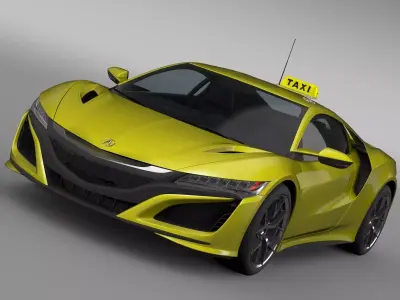 Acura NSX Taxi 2016 3D model