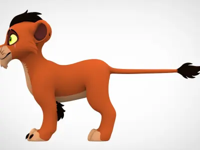 Scar Cub 3D model