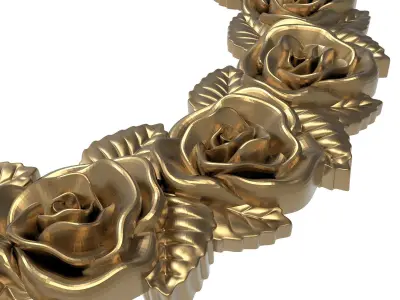 Carved Picture Frame 3D model 13