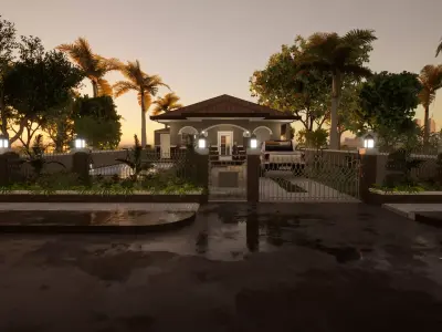 Bungalow House 3D model