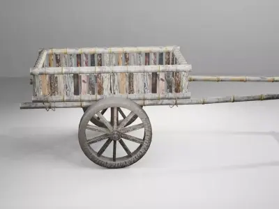 Cow car Free 3D model