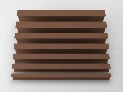 Steel Beams Set - IPN European Standard - DIN 1025-1 Low-poly 3D model