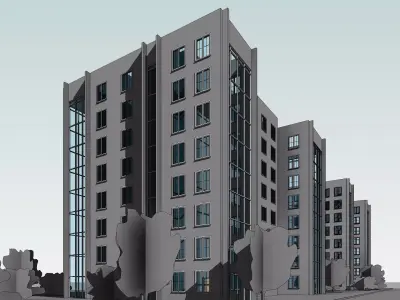 3D Model of a multi-story building 3D model