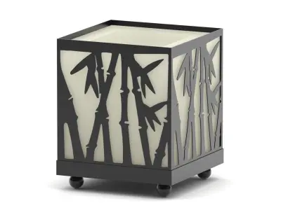 Bamboo candle holder 3D model