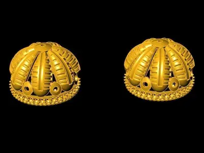 jhumka earrings  3D print model