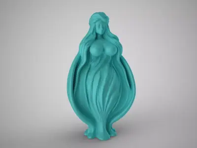 Abstract Seashell Woman 2 3D print model