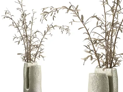 Decorative bouquet set 13 3D model