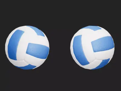 Volleyball Low-poly 3D model purchase