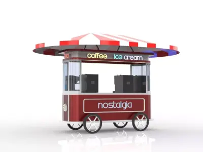 mobile car trolley 3D model