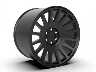 Matte Black Black Rhino Bullhead Wheel Series Bullhead 3D print model