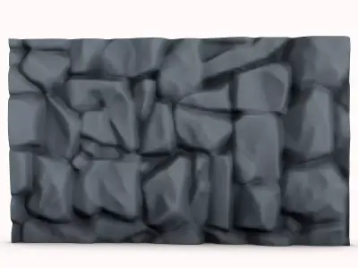 Architectural Stone Barrier Module 3D print model
