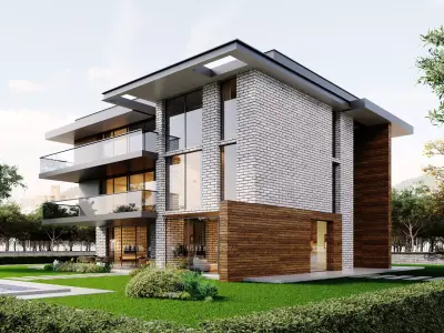 Villa House 3D model 3D model