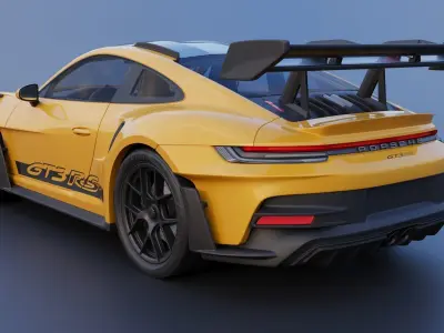 Porsche 911  GT3 RS 992 3D print model