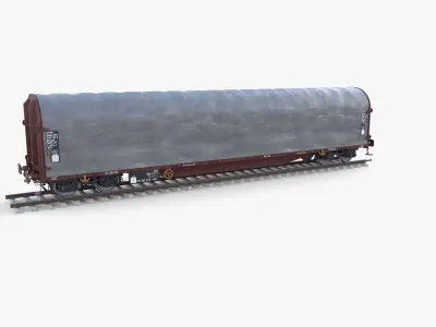 CFR Sliding Tarp Rail Car v1 3D model