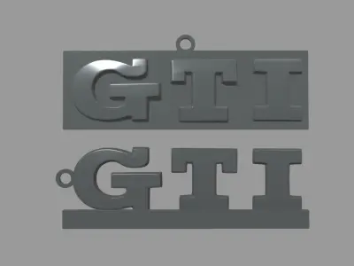 Volkswagen GTI Key Ring Chain 3D print model