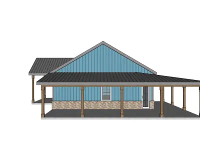 Barndominium House 028 -Archimple LLC 3D model