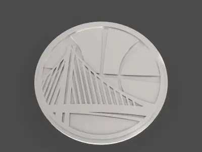 Golden State Warriors logo Free 3D print model