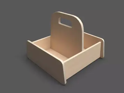 Basket Up Low-poly 3D model