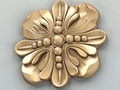 Round rosette 026 3D model