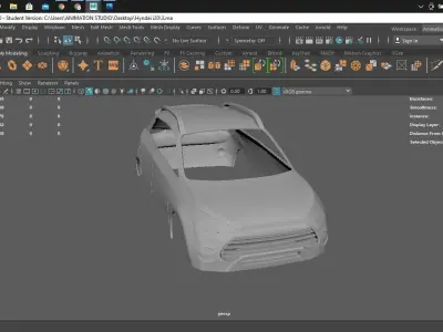 Hyundai i20 Body for 3D Print Model 3D print model
