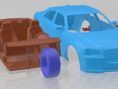 Chrysler 300 2015 Printable Car  3D print model