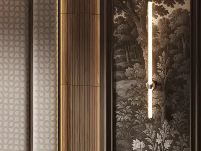 Decorative V91 Wall Panels 3D model