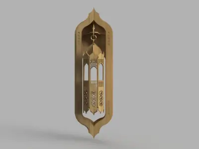 andalusia wall sconce moroccan lantern wall lamp 4 mm thickness 3D model