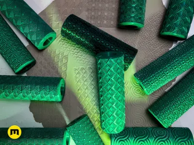 Texture Rollers - Art Deco Wide Patterns 3D print model