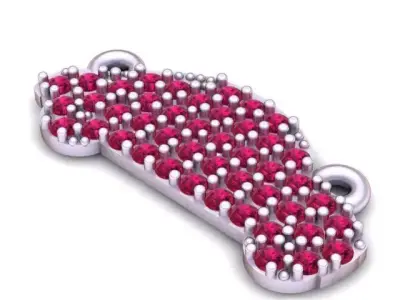 Golden Car Necklace Pendant 3D Printable Model 3D print model