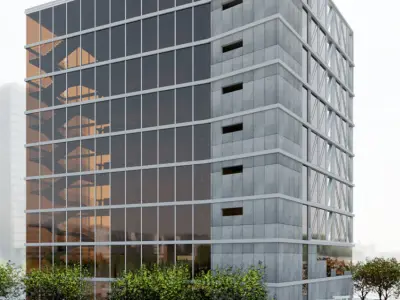 Revit 2 Stars Hotel 2018 3D model