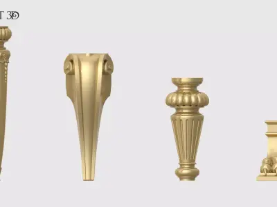 Furniture Legs Set 3D print model