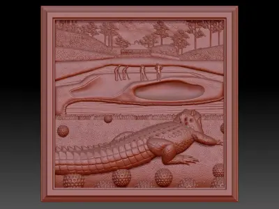 The Alligator 3D print model