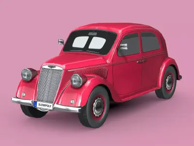 Lancia Ardea 1939 Low-poly 3D model
