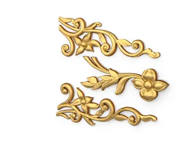 Classic decor ornament 131 3D model