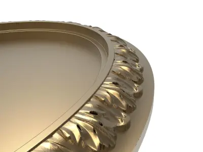 Carved Picture Frame 3D model 90
