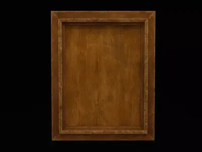 Wooden Picture Frame Low-poly 3D model